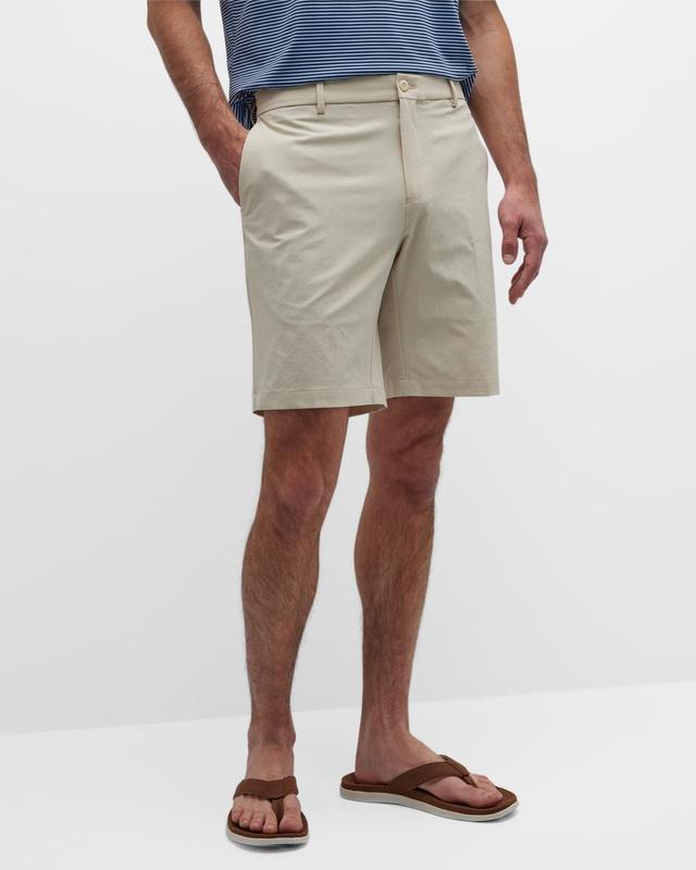 Peter Millar Crown Crafted Surge Performance Water Resistant Shorts in British Cream at Nordstrom, Size 42 Product Image