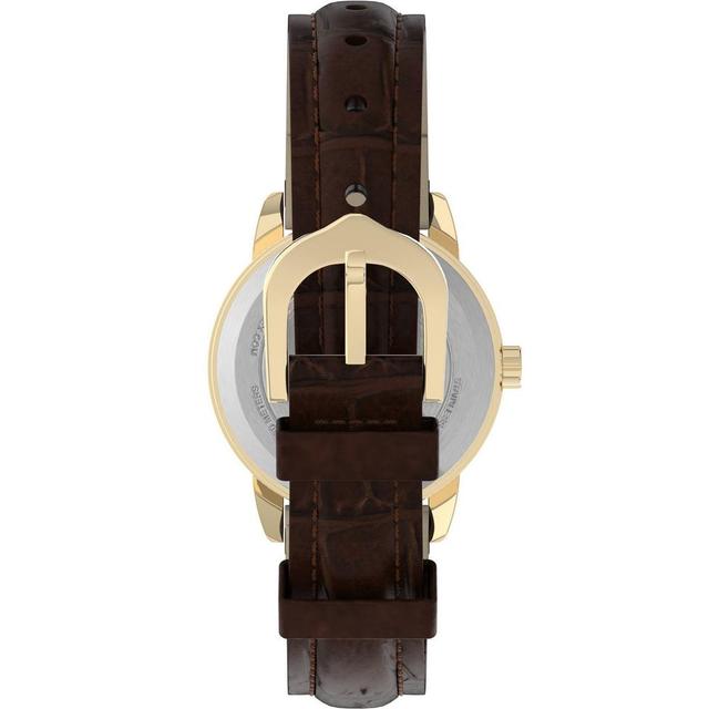 Womens Timex Easy Reader Watch with Leather Strap - Gold/Brown T20071JT Product Image