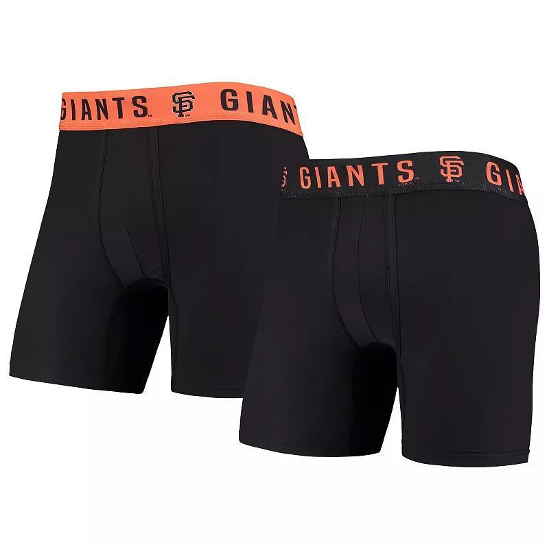 Mens Concepts Sport /Orange San Francisco Giants Two-Pack Flagship Boxer Briefs Set Product Image