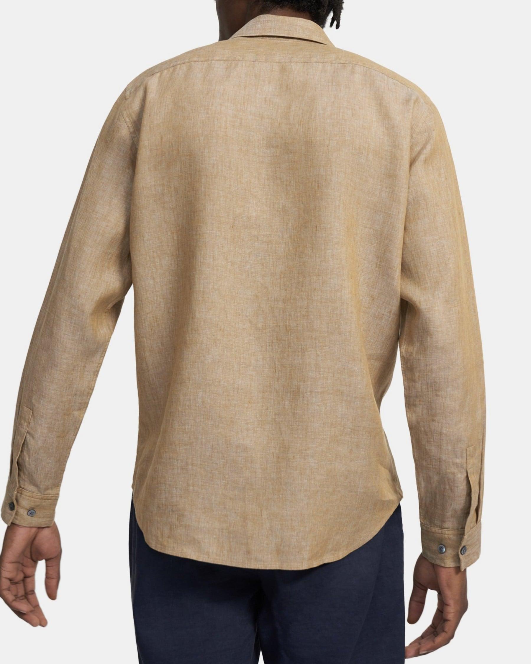 Standard-Fit Shirt in Linen Product Image