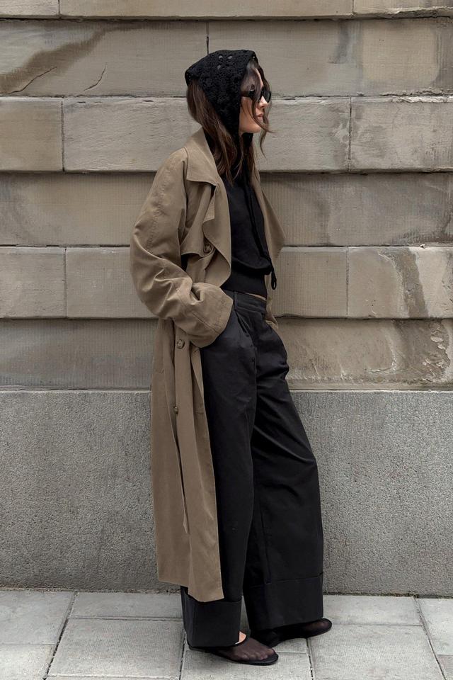 Double Breasted Belted Trenchcoat Product Image