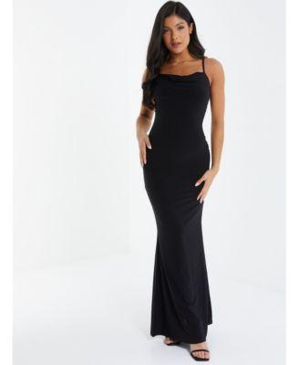 Quiz Womens Ity Cowl Maxi Dress Product Image