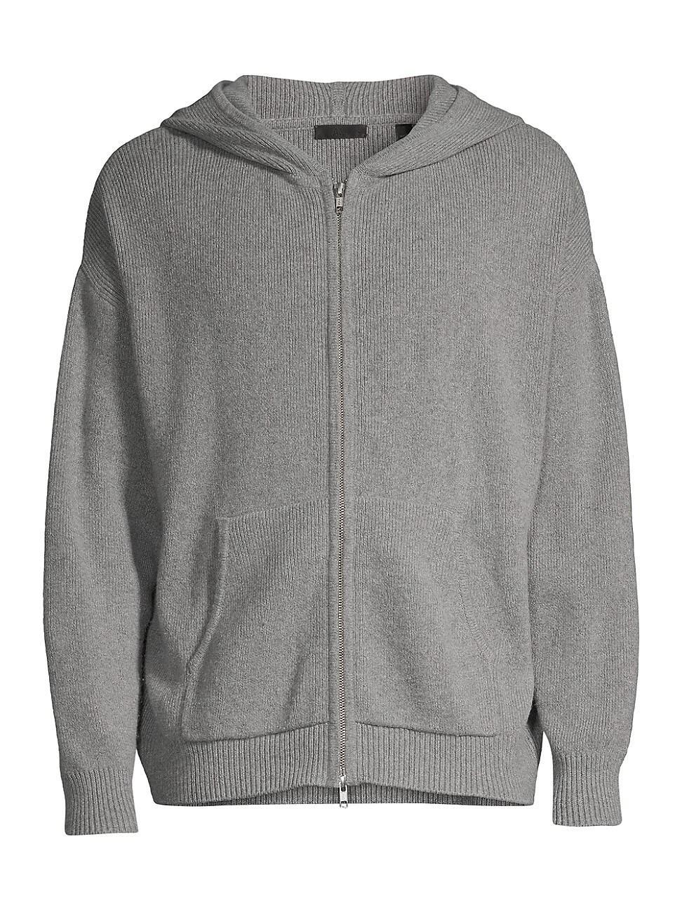 Mens Cotton-Blend Zip Hoodie Product Image