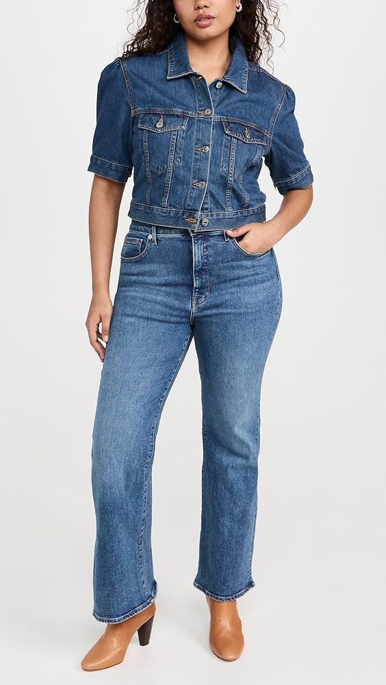 Veronica Beard Jean Crosbie Wide Leg Loafer Jeans | Shopbop Product Image