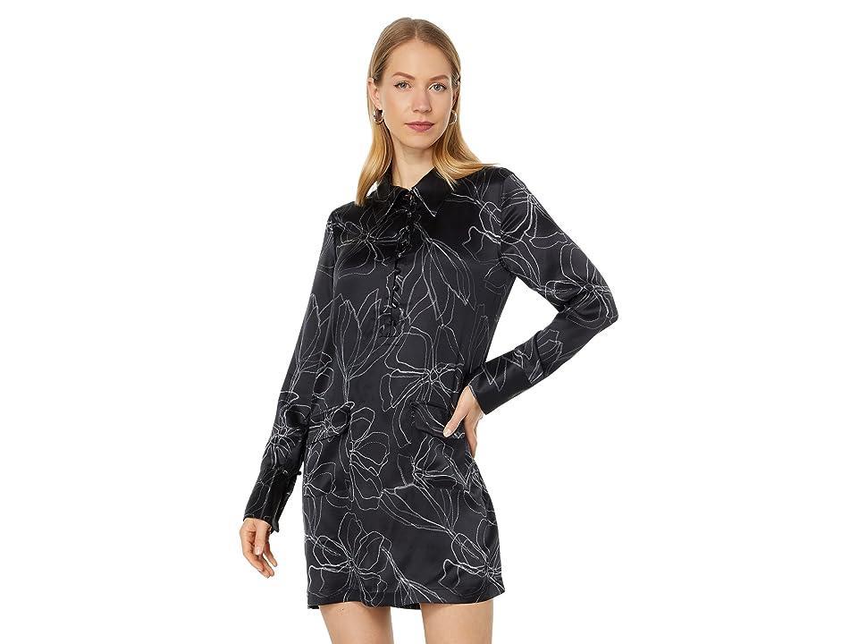 Womens Elena Floral Silk Shirtdress Product Image