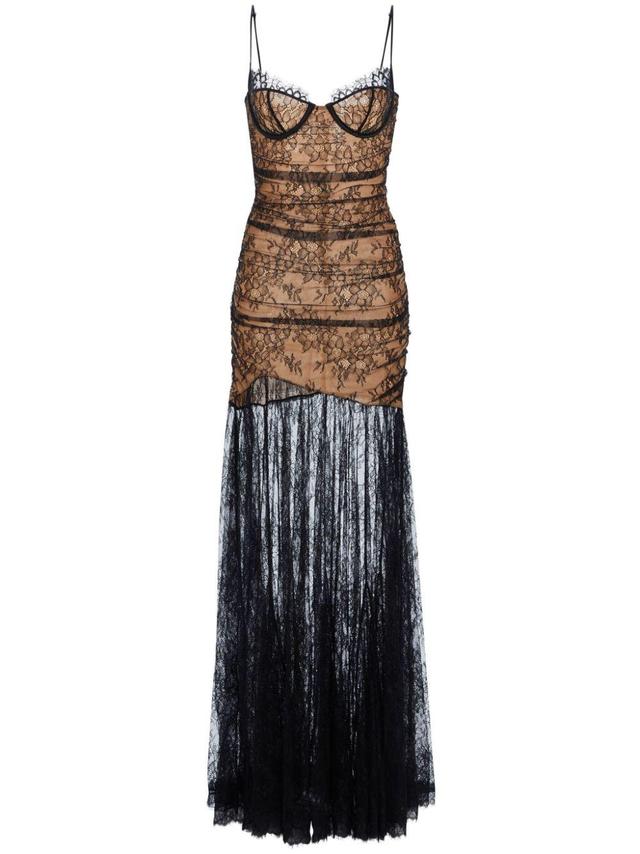 Aliza lace detailing long dress Product Image