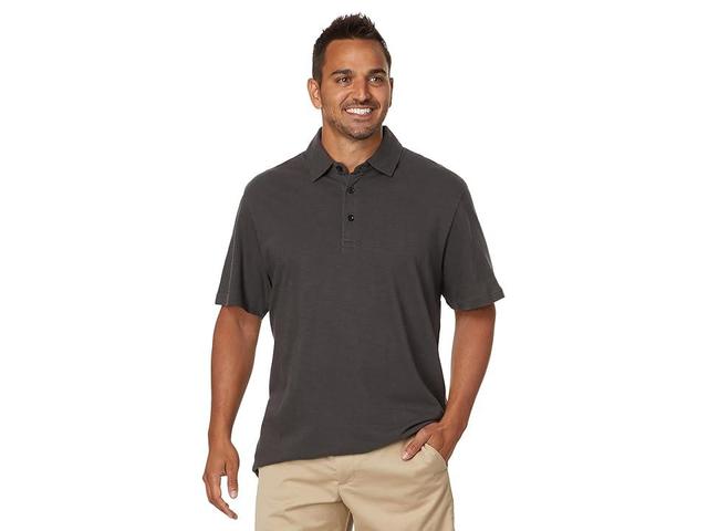 Faherty Sunwashed Tshirt Polo (Faded Sage) Men's Short Sleeve Knit Product Image