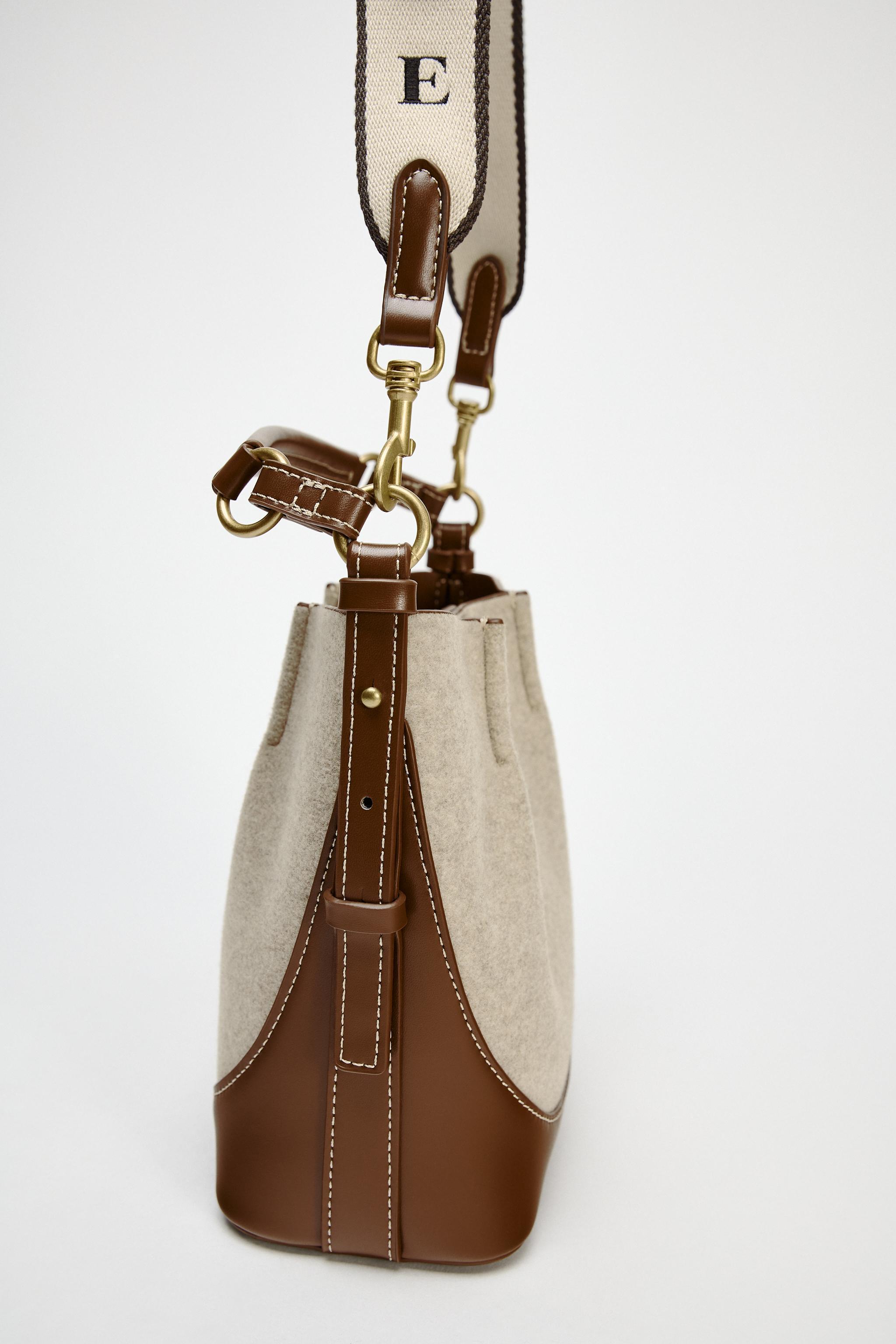 TOPSTITCHED BUCKET BAG Product Image