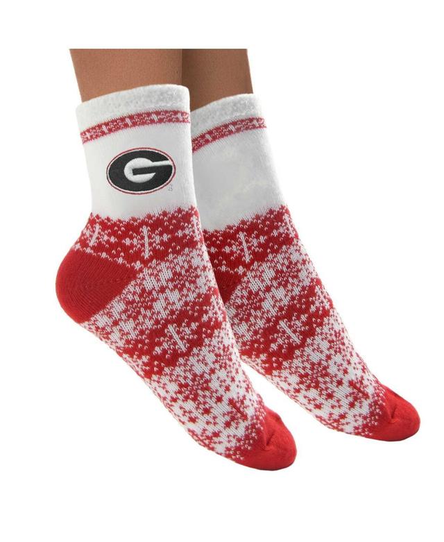 Womens ZooZatz Georgia Bulldogs Fuzzy Holiday Crew Socks Product Image