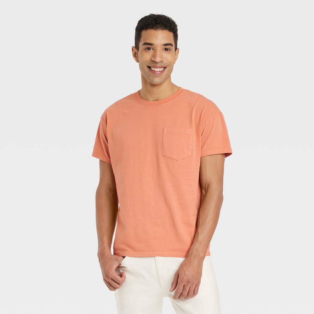 Mens Short Sleeve Crewneck T-Shirt - Goodfellow & Co Terracotta Orange XL Product Image