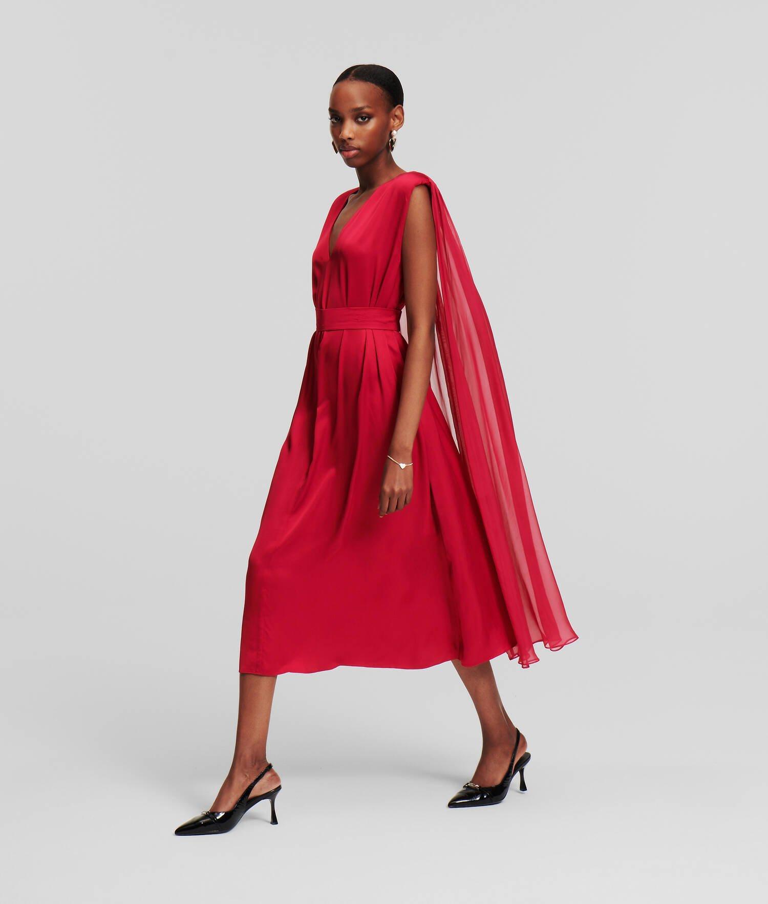 CAPE MIDI DRESS Product Image