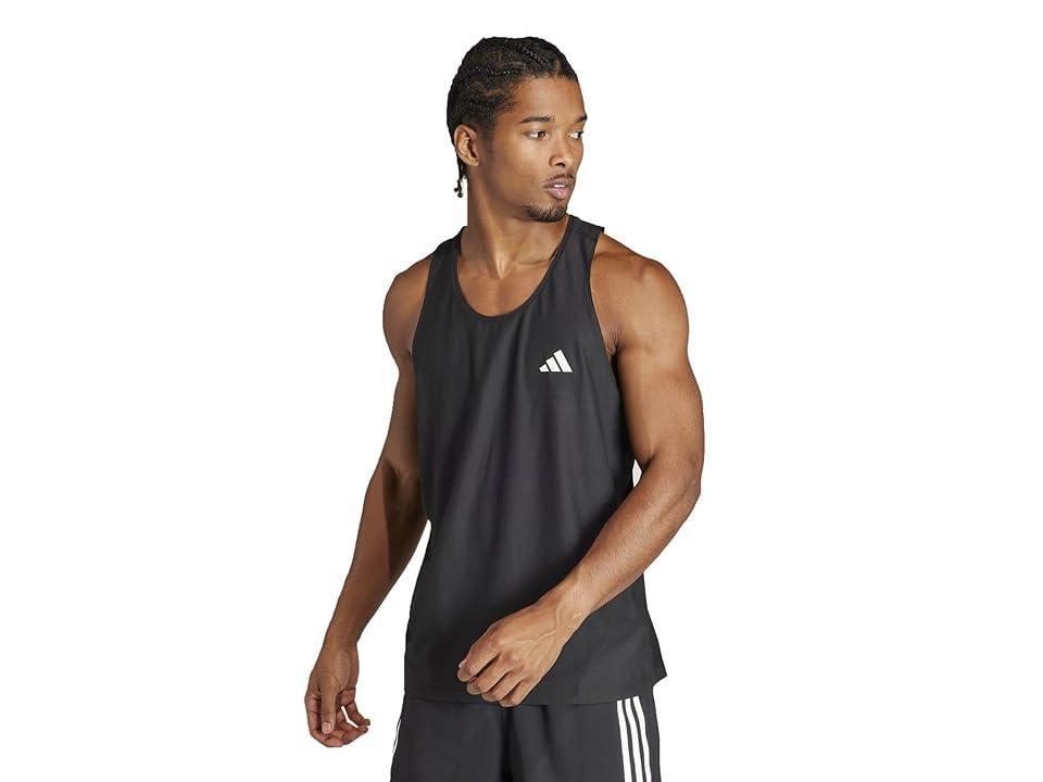 adidas Own The Run Tank Top Black S Mens Product Image