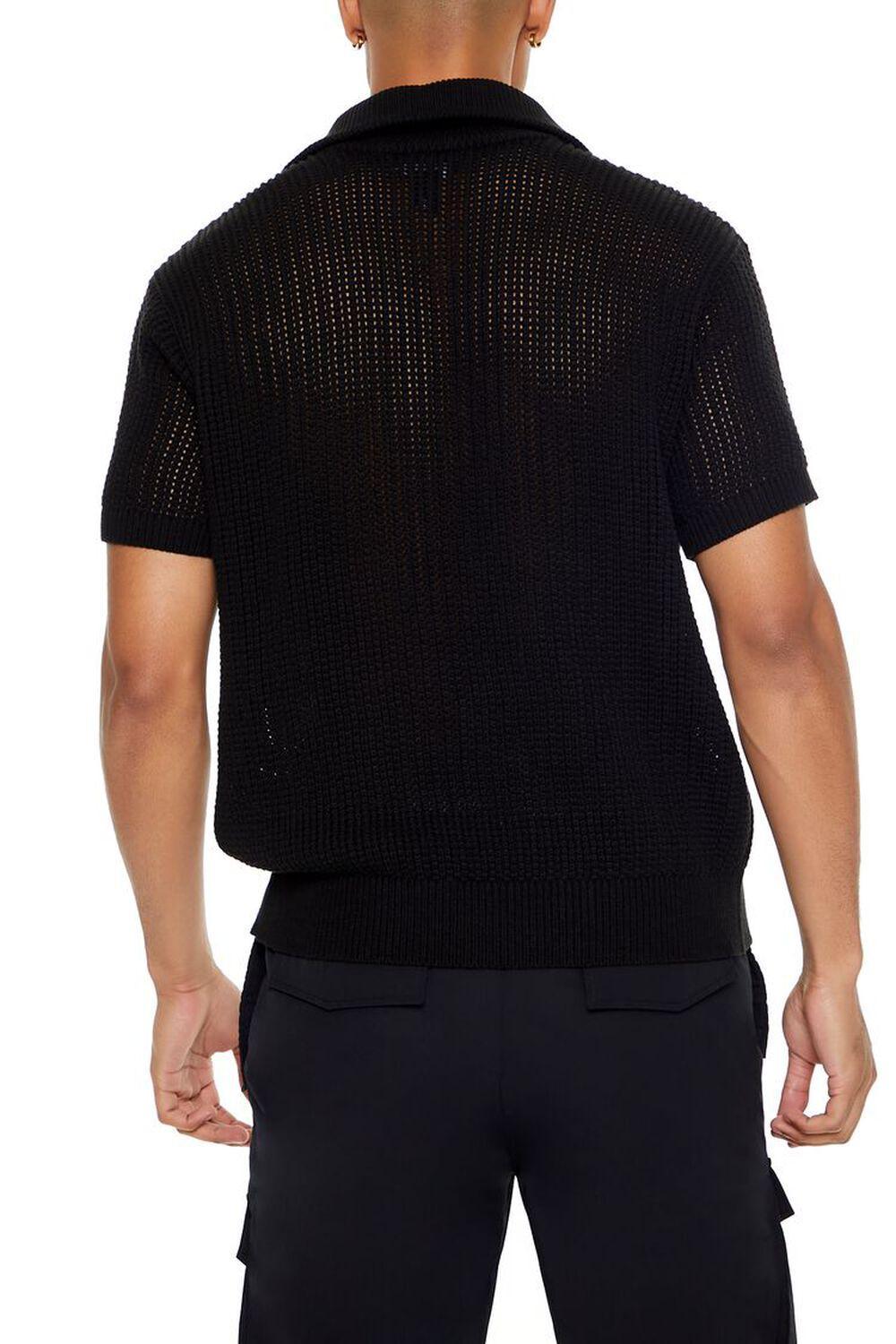 Sweater-Knit Half-Zip Shirt | Forever 21 Product Image