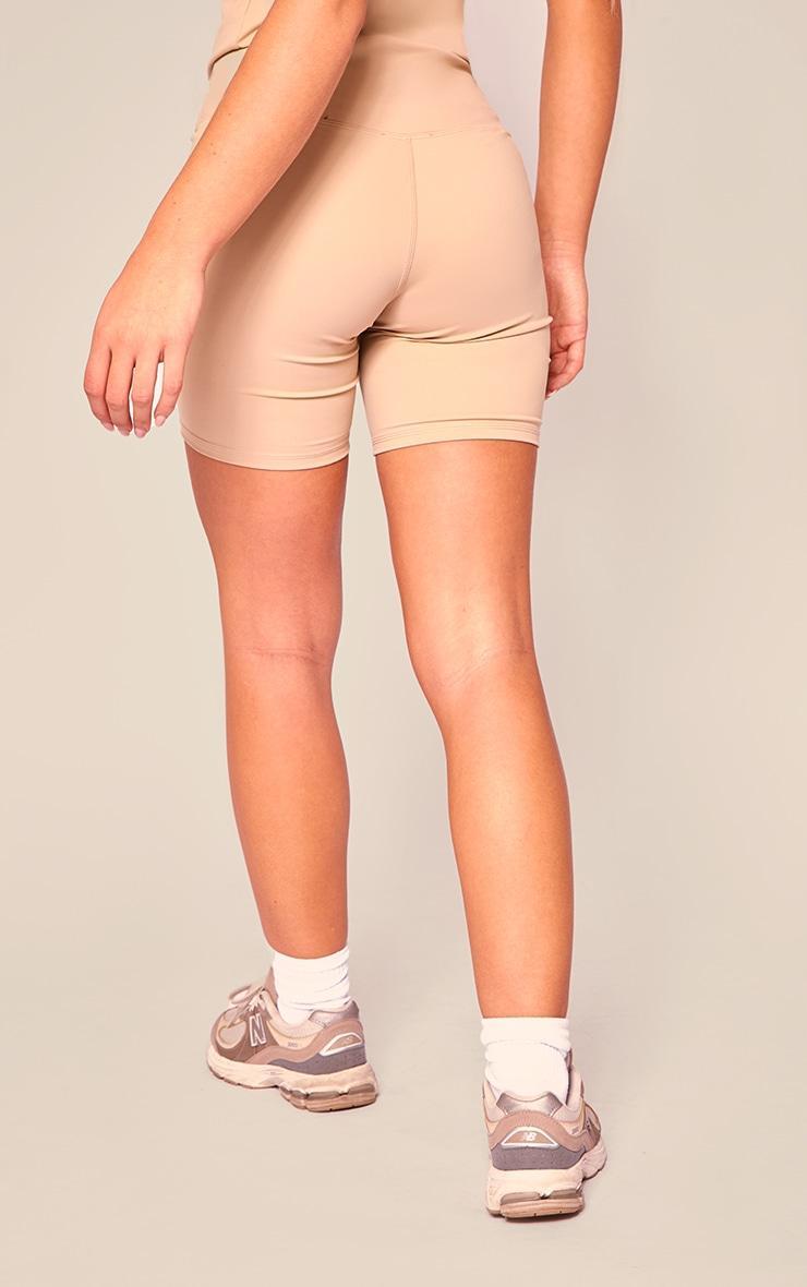 Mocha Sculpt High Waist Gym Shorts Product Image