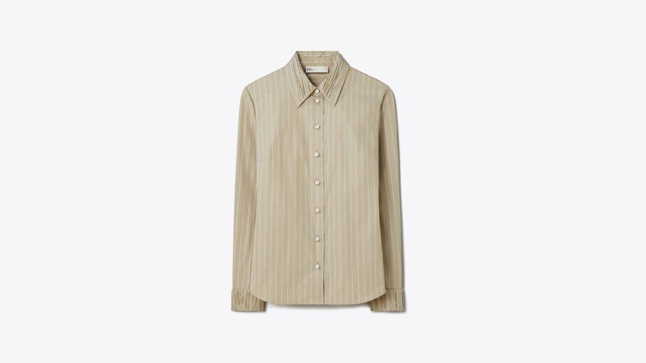 Striped Poplin Shirt Product Image