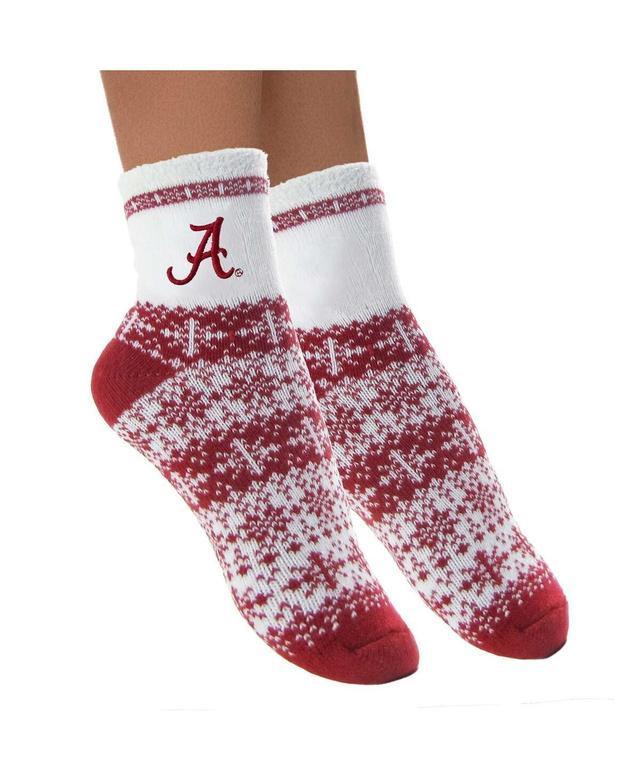 Womens ZooZatz Alabama Crimson Tide Fuzzy Holiday Crew Socks Product Image