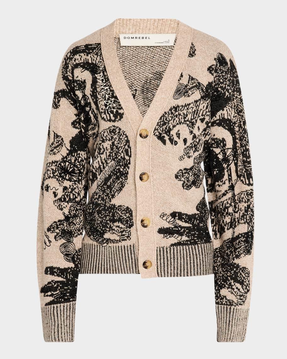 Mens Hao Jacquard Cardigan Product Image