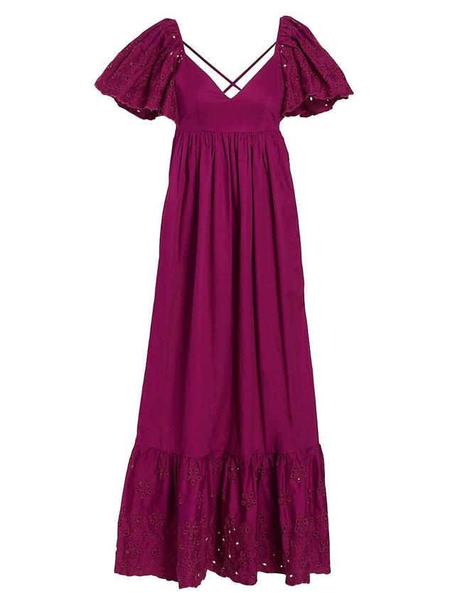 Womens Barnette Eyelet Maxi Dress Product Image