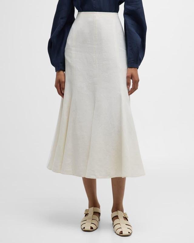 Amy Linen-Blend Maxi Skirt Product Image