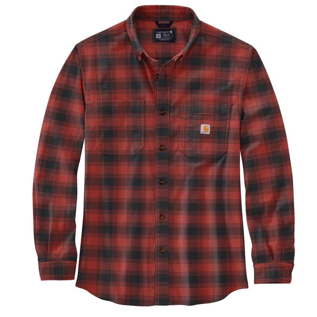 Carhartt 105945 Big and Tall Rugged Flex® Relaxed Fit Plaid Flannel Shirt - Long Sleeve, Factory Seconds Product Image