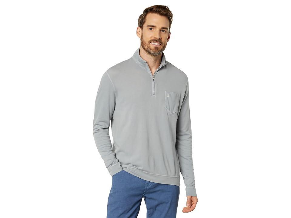 johnnie-O Derek Performance Pique 1/4 Zip (Seal) Men's Sweater Product Image