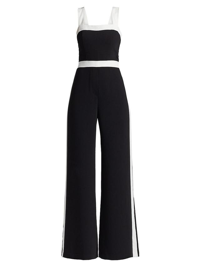 Womens Jessel Contrast Wide-Leg Jumpsuit Product Image