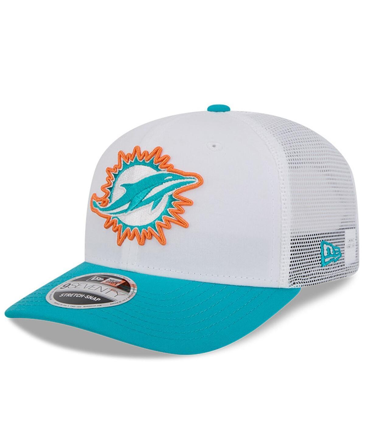 New Era Mens White Miami Dolphins 2024 Nfl Training Camp 9SEVENTY Trucker Hat - White Product Image