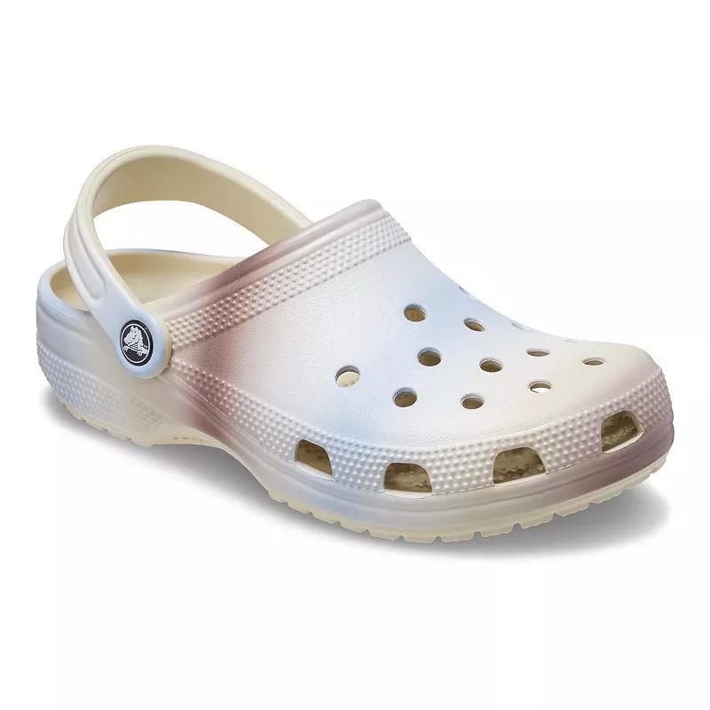 Crocs Classic Color Dip Adult Clogs, Mens Ivory Team Product Image