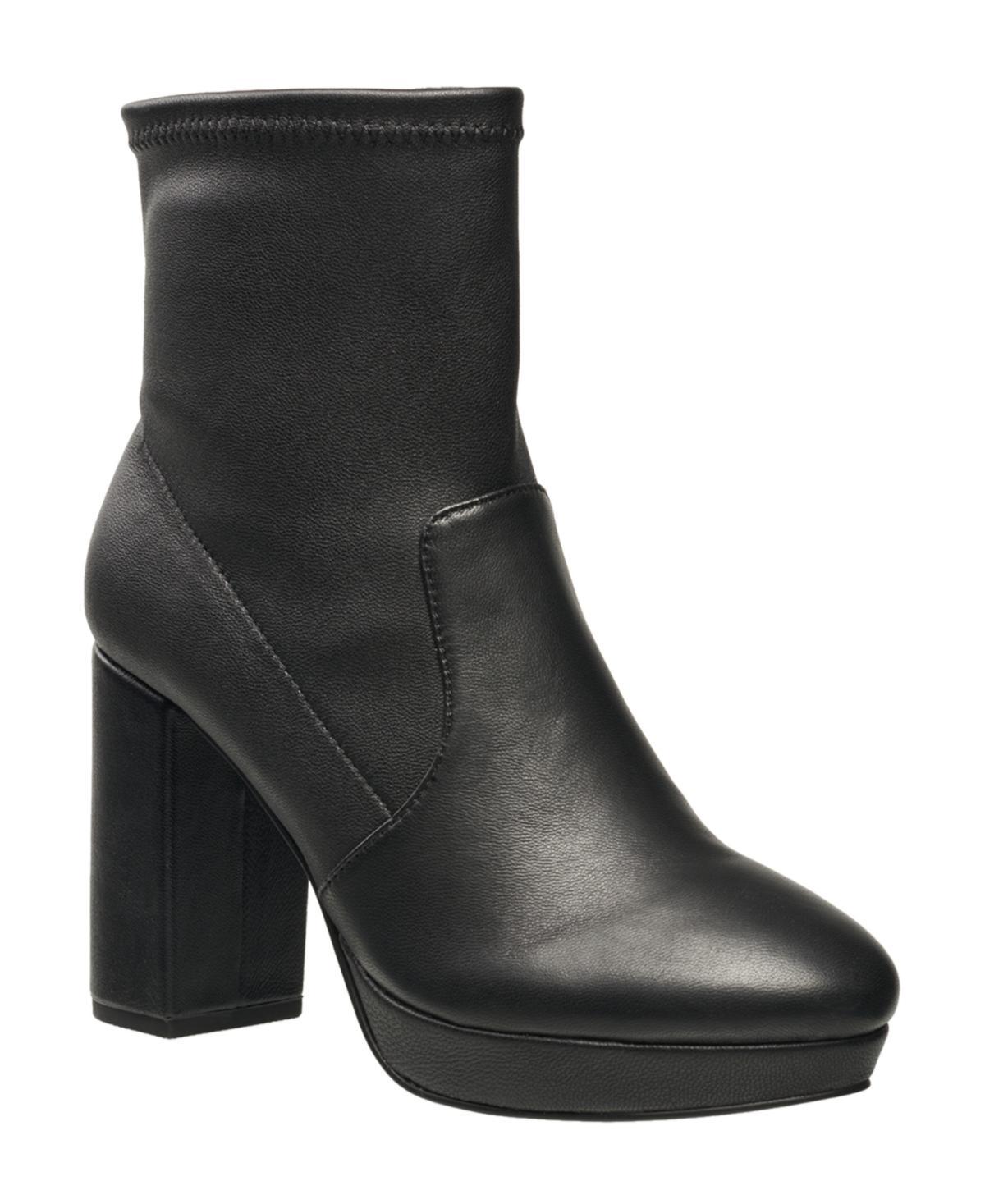 French Connection Womens Lane Platform Leather Booties Product Image