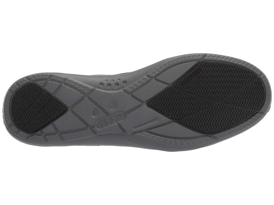 Crocs Walu Canvas Loafer (Black/Slate Grey) Women's Slip on Shoes Product Image