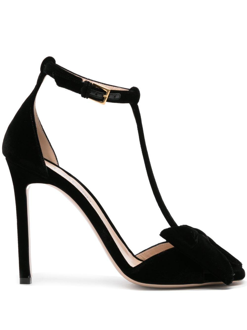 TOM FORD 105mm Brigitte Velvet Sandals In Black Product Image