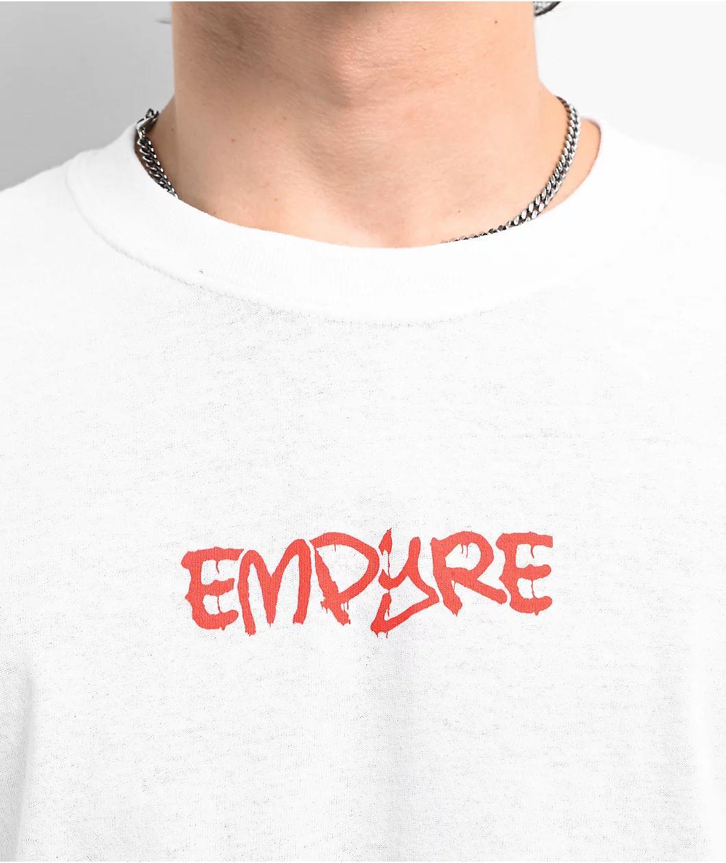 Empyre Dark Eyes White Long Sleeve T-Shirt Product Image