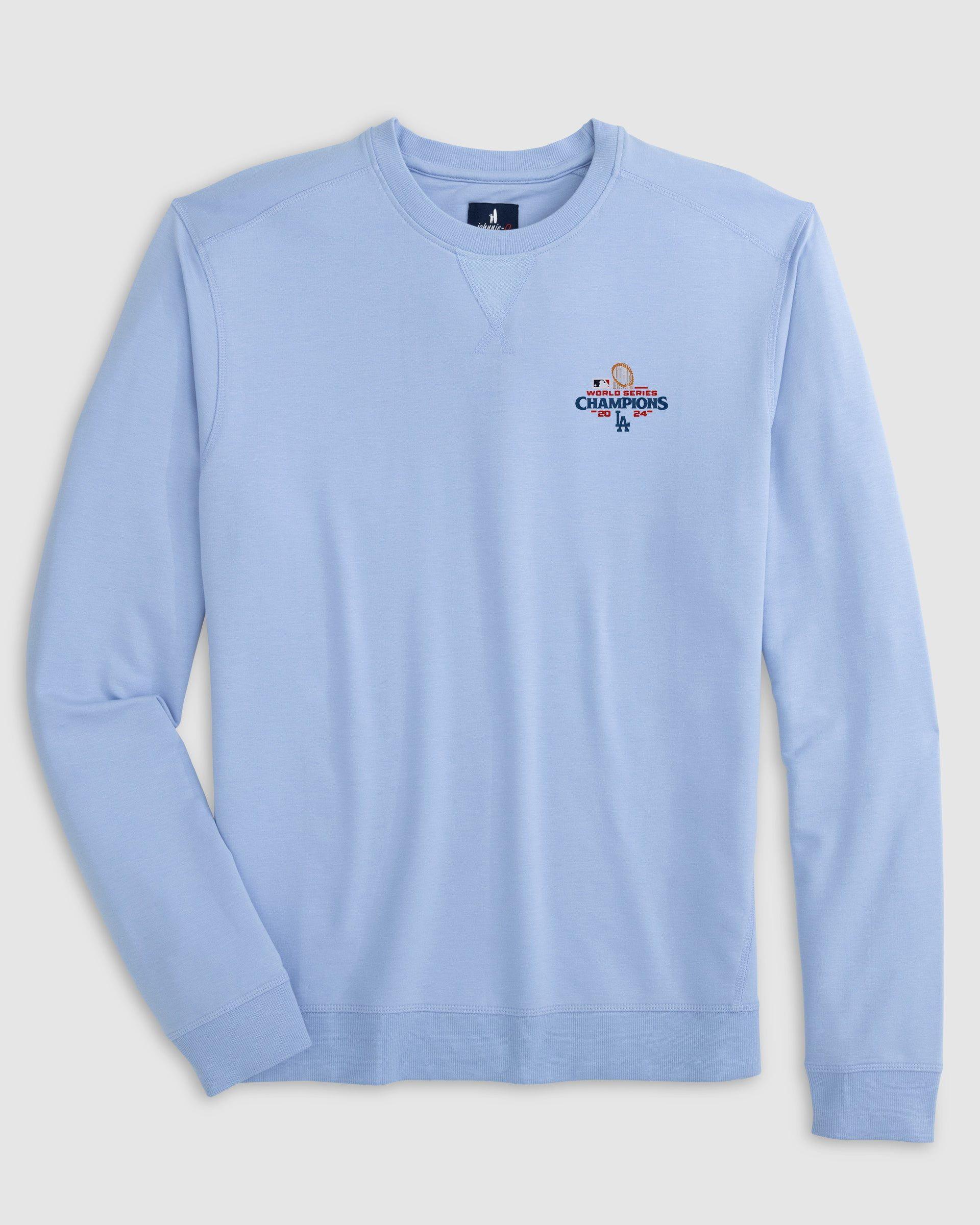 johnnie-O Los Angeles Dodgers Corbet French Terry Crewneck Sweatshirt - 2024 World Series Champions Logo Product Image