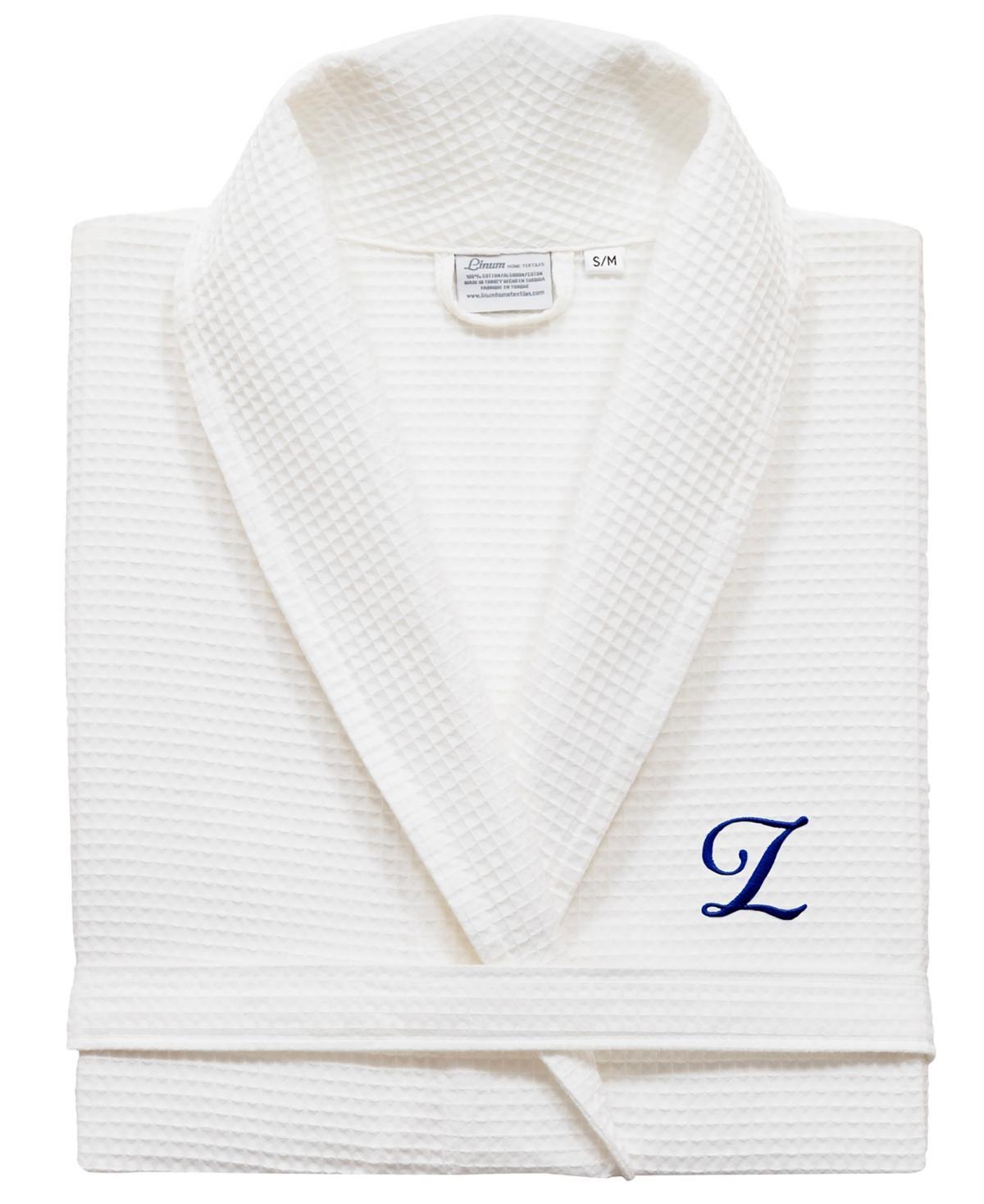 Linum Home Textiles Turkish Cotton Personalized Waffle Weave Bathrobe, Womens Product Image