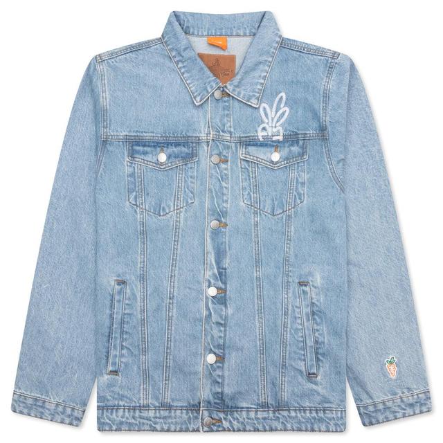 Wordmark Denim Jacket - Blue Male Product Image