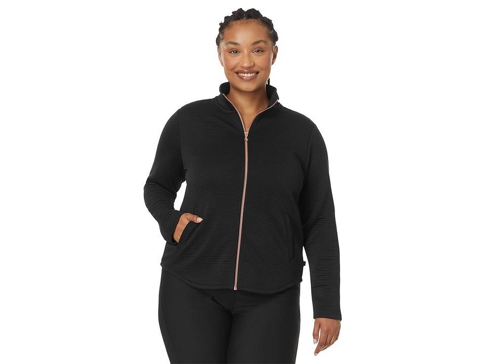 SKECHERS GoWalk Jacket Scoop Hem Women's Sweater Product Image