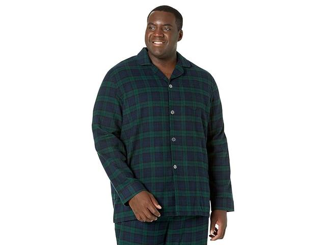 L.L.Bean Scotch Plaid Flannel Pajamas Tall (Black Watch Tartan) Men's Pajama Sets Product Image