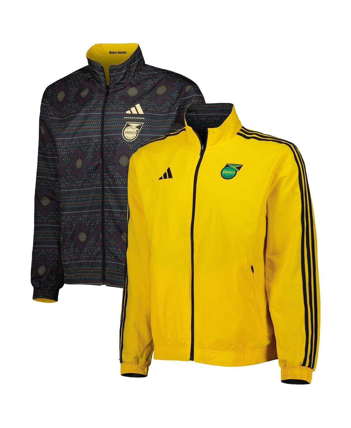 Mens adidas Yellow Jamaica National Team 2023 On-Field Anthem Full-Zip Jacket Product Image