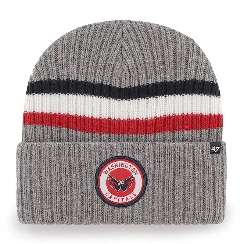 Mens 47 Charcoal Washington Capitals Highline Cuffed Knit Hat Product Image