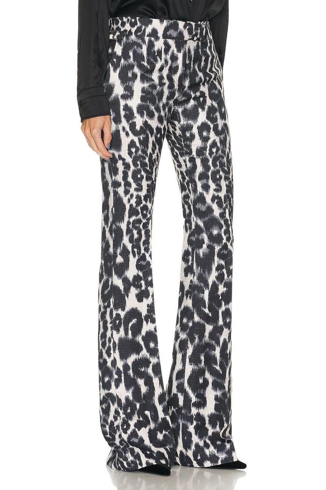 TOM FORD Leopard Printed Flare Pant in Black,White Product Image