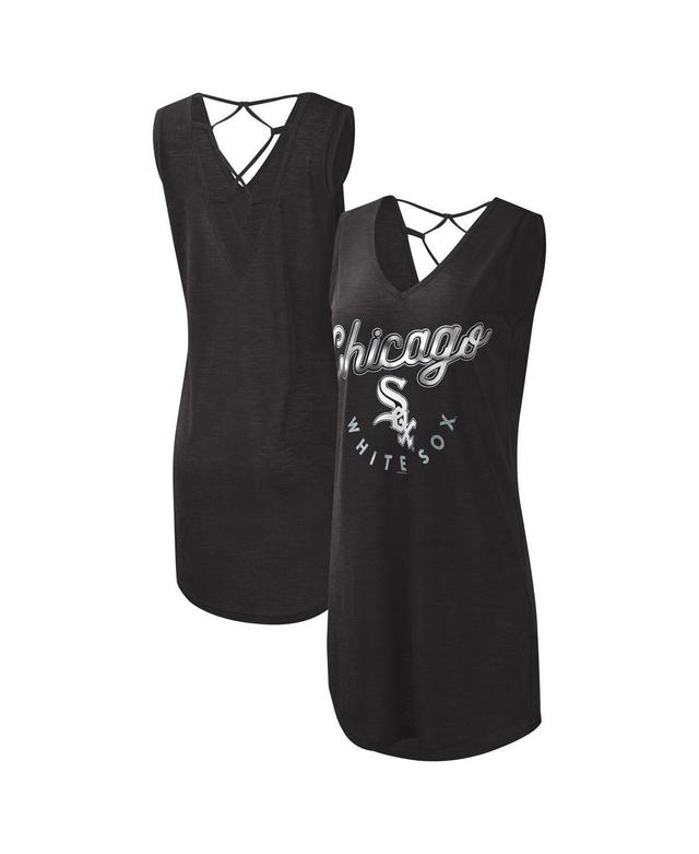 Womens G-III 4Her by Carl Banks Chicago White Sox Game Time Slub Beach V-Neck Cover-Up Dress Product Image