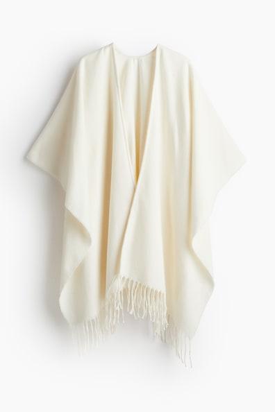 Fringe-trimmed Poncho Product Image