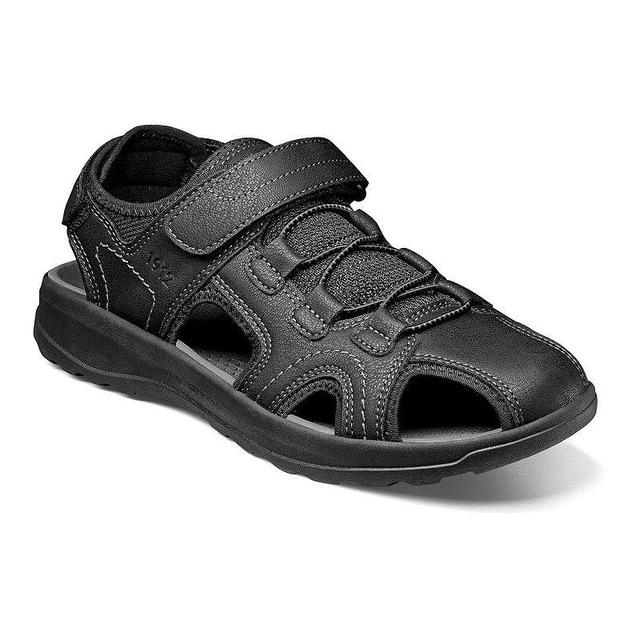 Nunn Bush Huck Mens Fisherman Sandals Grey Product Image