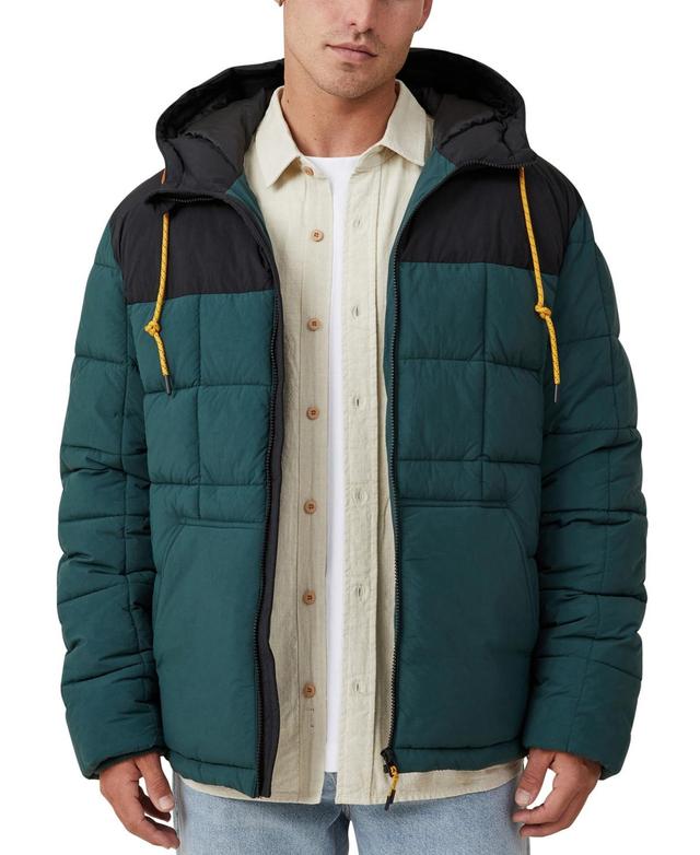 Cotton On Mens Mother Puffer Hooded Jacket Product Image