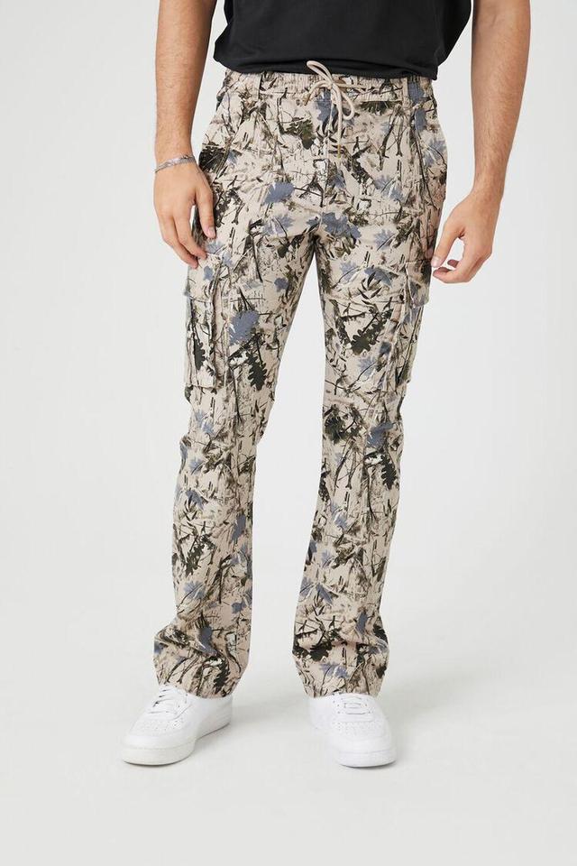 Slim-Fit Camo Print Cargo Pants | Forever 21 Product Image