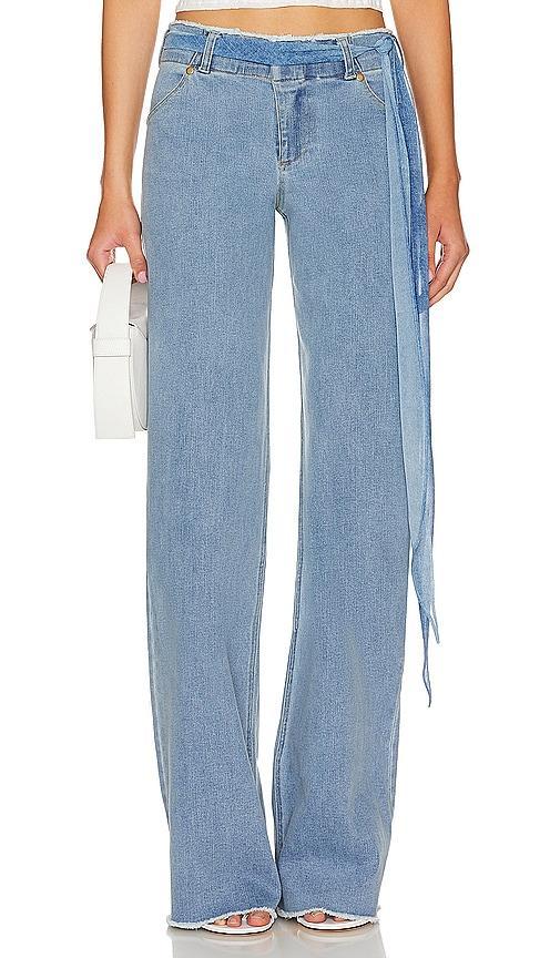 Lovers and Friends Britney Pant in Blue Denim Product Image