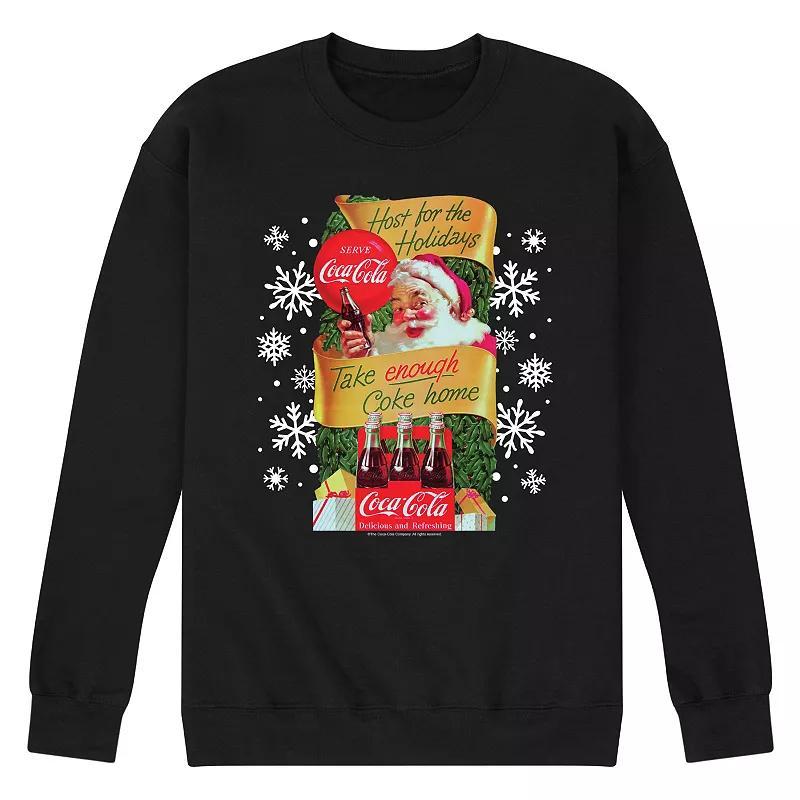 Mens CocaCola Host The Holidays Sweatshirt Blue Product Image