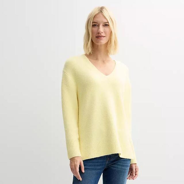 Womens Nine West V-Neck Tunic Sweater Product Image