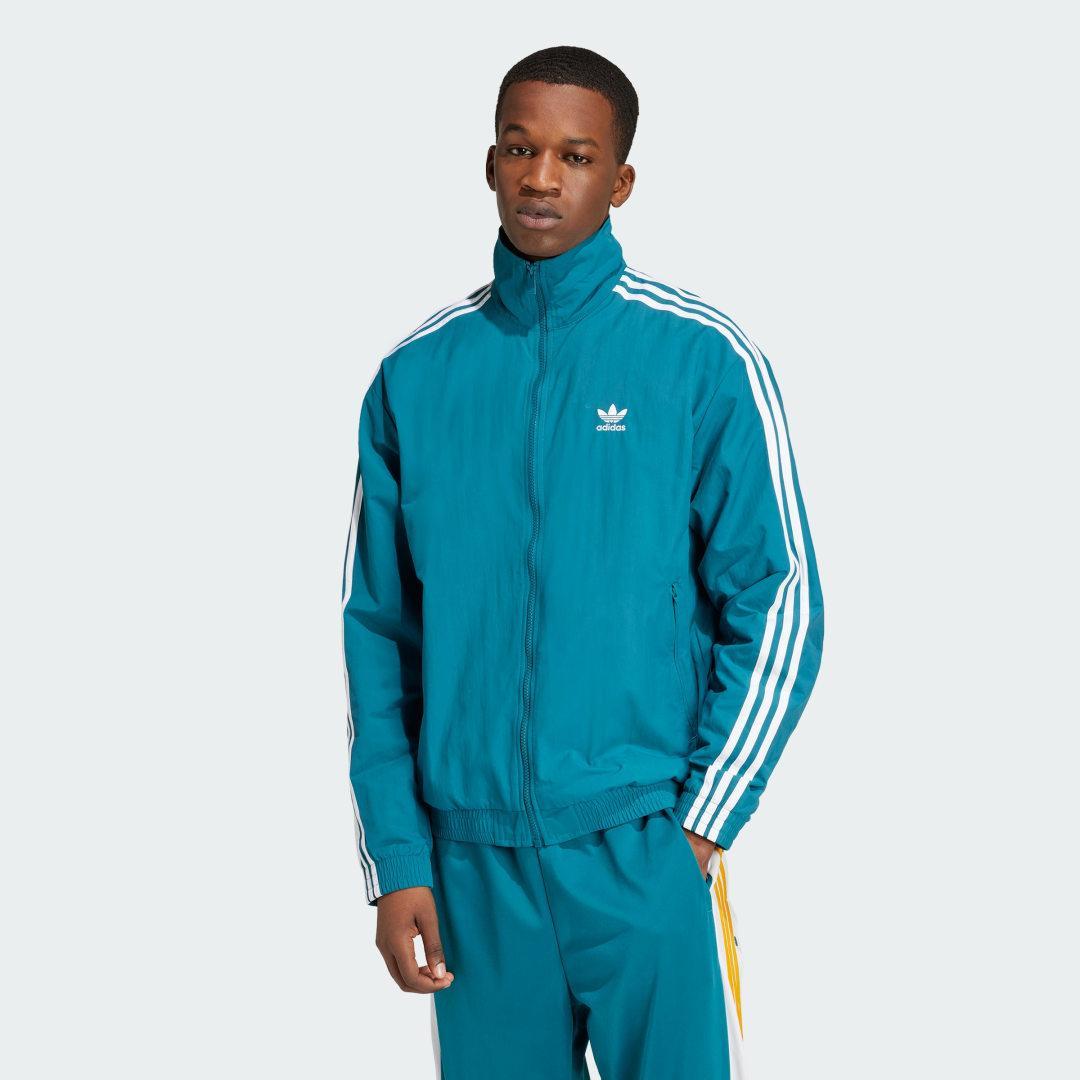 adidas Adicolor Woven Firebird Track Top Better Scarlet M Mens Product Image