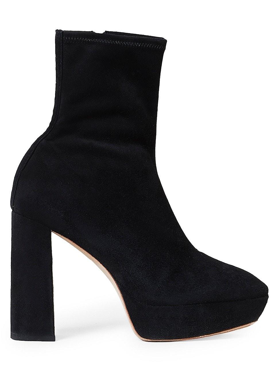 Womens Camden Suede High-Heel Ankle Boots Product Image